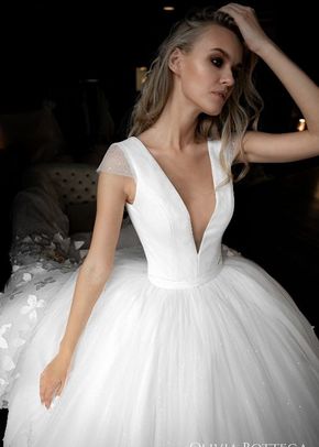 Butterfly Appliqued Wedding Dress Baily, Olivia Bottega