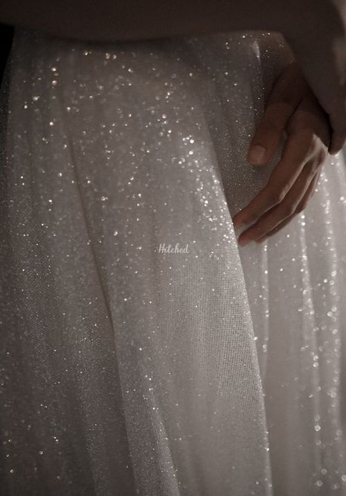 Shiny Wedding Dress Bree with a High Front Slit, Olivia Bottega