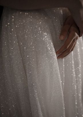 Shiny Wedding Dress Bree with a High Front Slit, Olivia Bottega