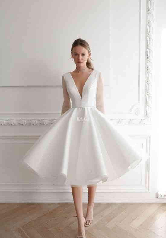 Sparkly Midi Wedding Dress Ramona Wedding Dress from Olivia