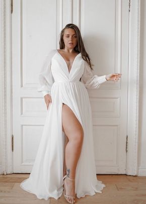 Wedding Dress Assol With High Leg Slit, Olivia Bottega