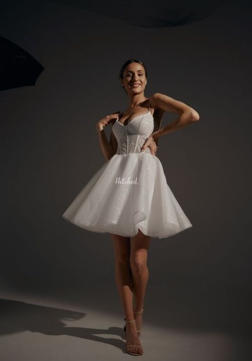 Shiny Short Wedding & Evening Dress Rakel, Olivia Bottega