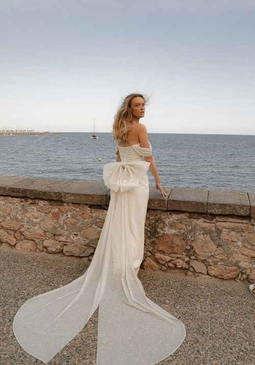 Glitter Mermaid Wedding Dress Lovisa with Leg Slit, Olivia Bottega