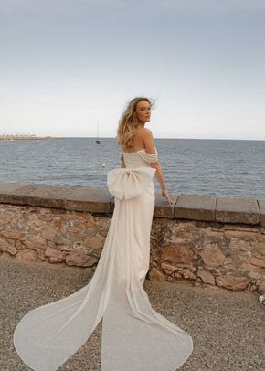 Glitter Mermaid Wedding Dress Lovisa with Leg Slit, Olivia Bottega