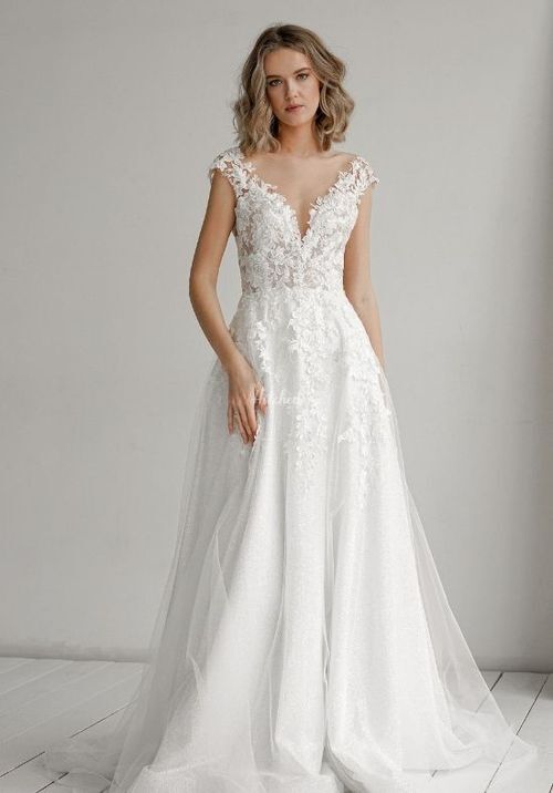 Light Ivory Lace Wedding Dress Enn, Olivia Bottega