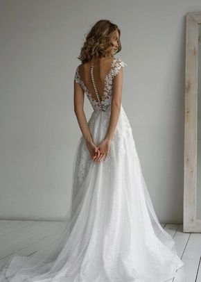 Light Ivory Lace Wedding Dress Enn, Olivia Bottega