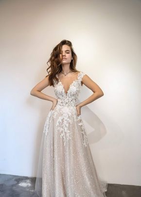 Light Ivory Lace Wedding Dress Enn, Olivia Bottega