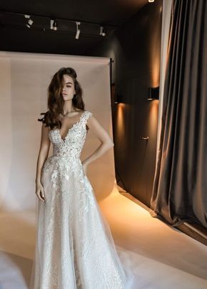 Light Ivory Lace Wedding Dress Enn, Olivia Bottega