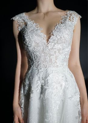 Light Ivory Lace Wedding Dress Enn, Olivia Bottega