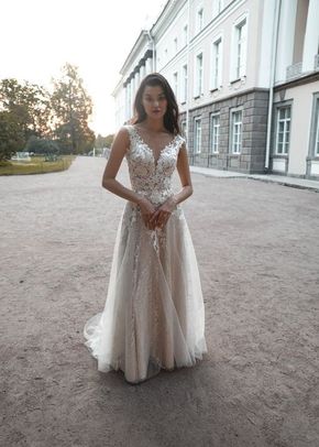 Light Ivory Lace Wedding Dress Enn, Olivia Bottega