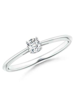 Knife-Edged Classic Round Diamond Solitaire Ring, Angara