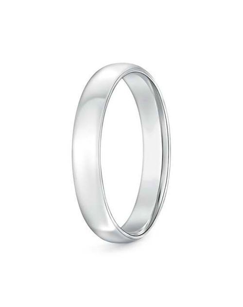 Classic Comfort Fit Plain Wedding Band for Him, Angara