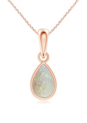 Pear-Shaped Opal Solitaire Dangle Pendant, Angara