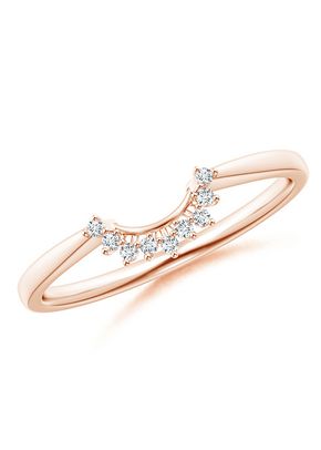 Diamond Curved Wedding Ring, Angara