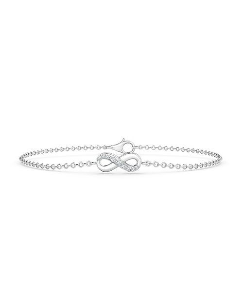 Diamond Infinity Chain Bracelet, Angara