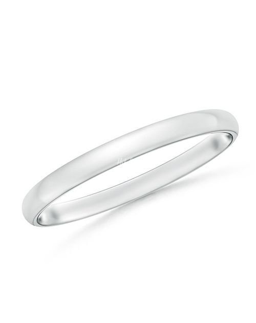 Standard Comfort Fit Sleek Wedding Band, Angara