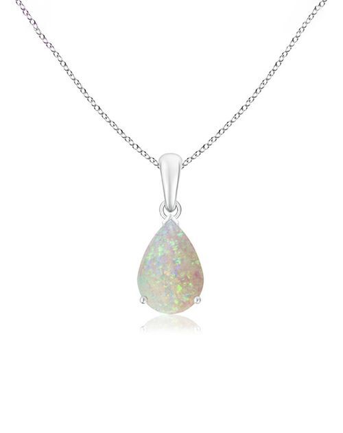 Pear-Shaped Opal Solitaire Pendant, Angara