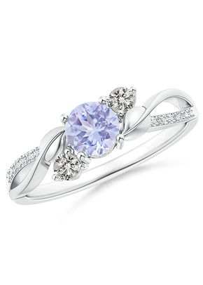 Tanzanite and Diamond Twisted Vine Ring, Angara