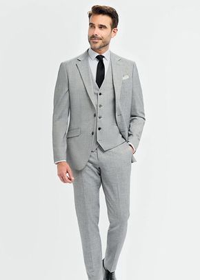 Malibu Grey Three Piece Suit, House of Cavani