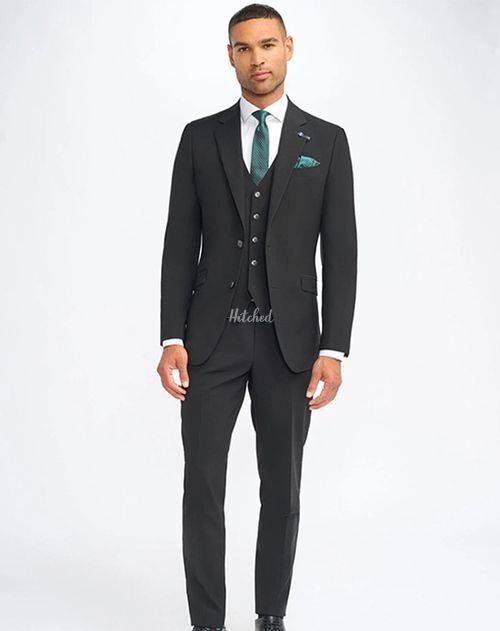 Malibu Black Three Piece Suit, House of Cavani
