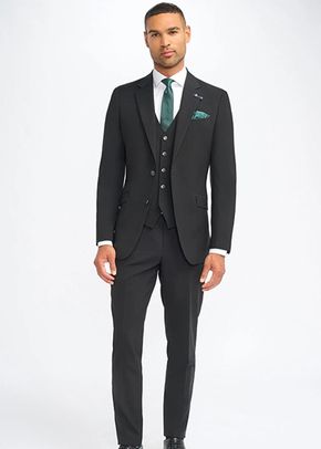 Malibu Black Three Piece Suit, House of Cavani