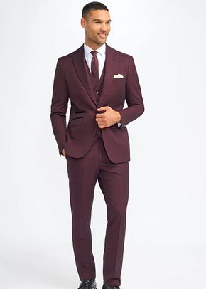 Caridi Wine Three Piece Suit, Cavani
