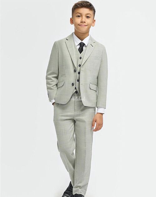 Camden Sage Boys Three Piece Suit, House of Cavani
