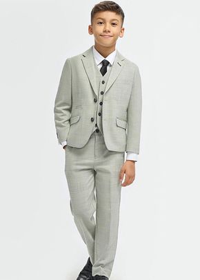 Camden Sage Boys Three Piece Suit, House of Cavani