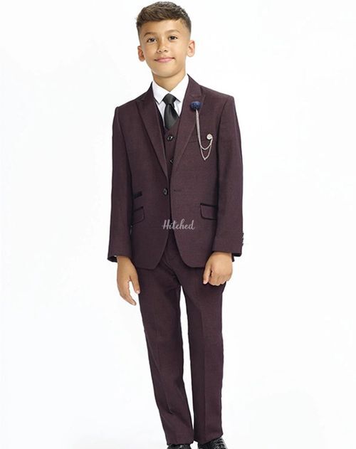 Caridi Wine Boys Three Piece Suit, House of Cavani