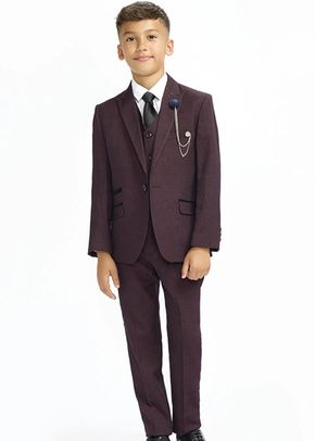 Caridi Wine Boys Three Piece Suit, House of Cavani