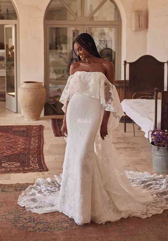 lillian west wedding dress size 14 fit and flare Adventurous Embroideries Lillian West 66351 Wedding Dress