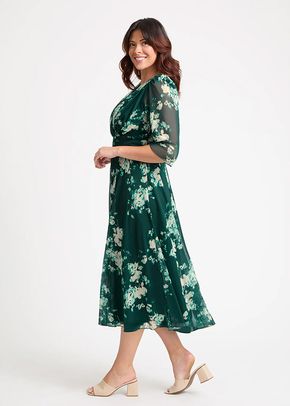 Helena Green Ivory Midi Dress, Scarlett & Jo