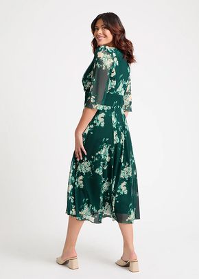 Helena Green Ivory Midi Dress, Scarlett & Jo