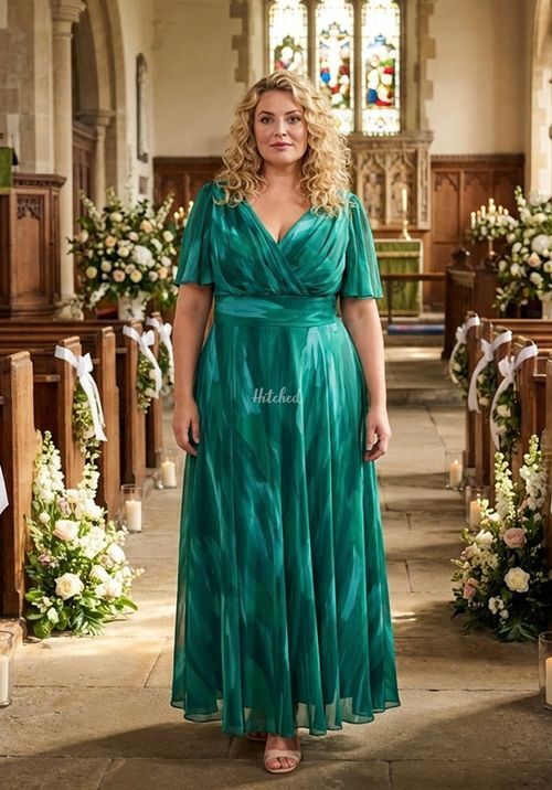 Isabelle Sea Green Float Sleeve Maxi Dress, Scarlett & Jo