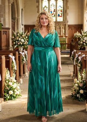 Isabelle Sea Green Float Sleeve Maxi Dress, Scarlett & Jo