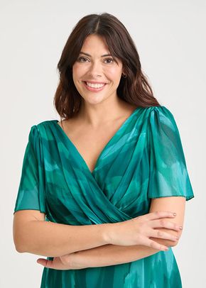 Isabelle Sea Green Float Sleeve Maxi Dress, Scarlett & Jo