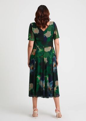 Victoria Green Blue Angel Sleeve Mesh Long Midi Dress, Scarlett & Jo