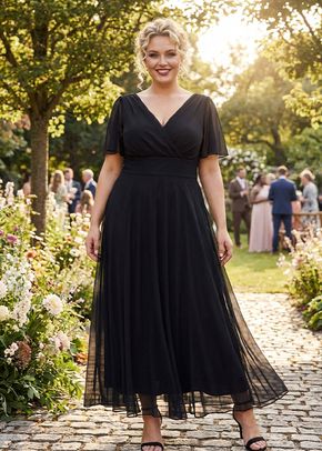 Isabelle Black Float Sleeve Maxi Dress, Scarlett & Jo