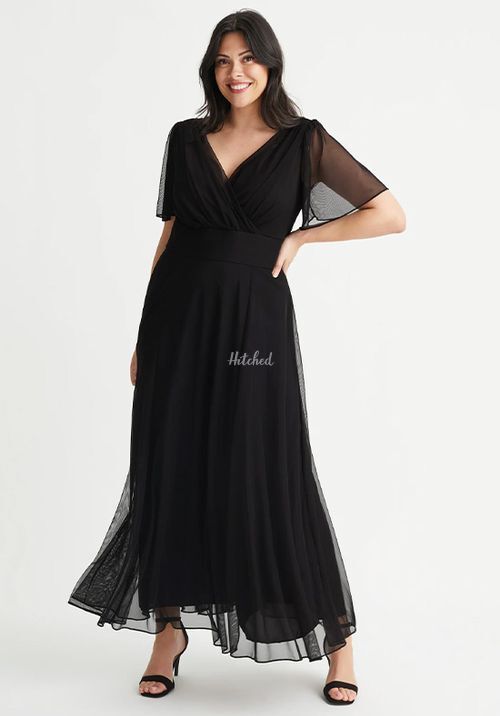 Isabelle Black Float Sleeve Maxi Dress, Scarlett & Jo