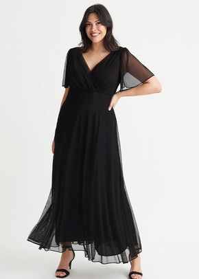 Isabelle Black Float Sleeve Maxi Dress, Scarlett & Jo