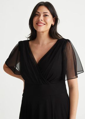 Isabelle Black Float Sleeve Maxi Dress, Scarlett & Jo