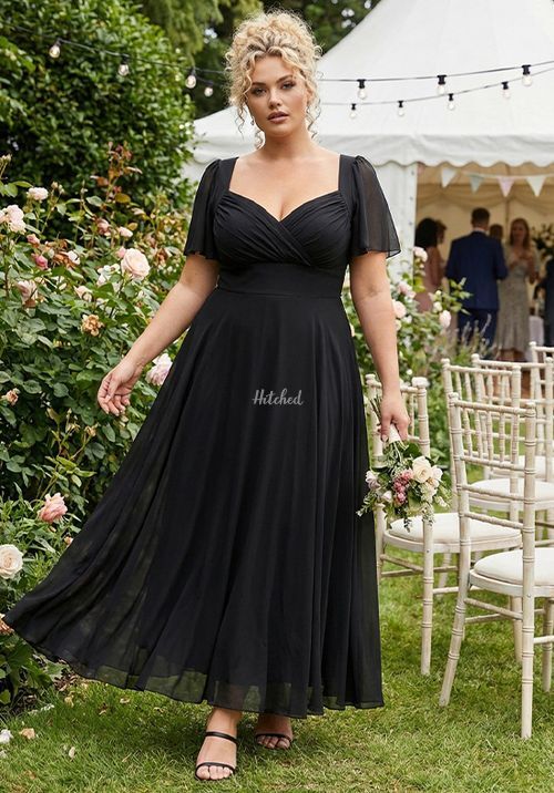 Kemi Solid Black Bolero Wrap Bodice Maxi Gown, Scarlett & Jo