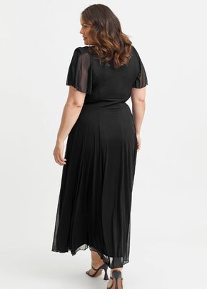 Kemi Solid Black Bolero Wrap Bodice Maxi Gown, Scarlett & Jo