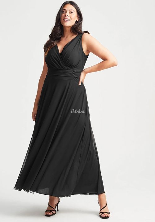 Nancy Marilyn Maxi Dress in Black Mesh, Scarlett & Jo
