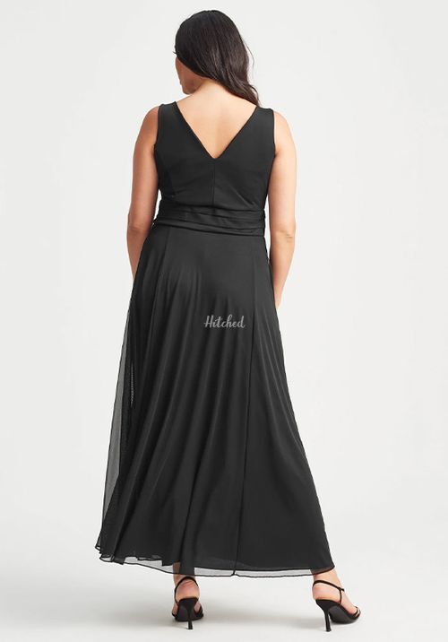 Nancy Marilyn Maxi Dress in Black Mesh, Scarlett & Jo