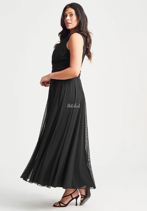 Nancy Marilyn Maxi Dress in Black Mesh, Scarlett & Jo