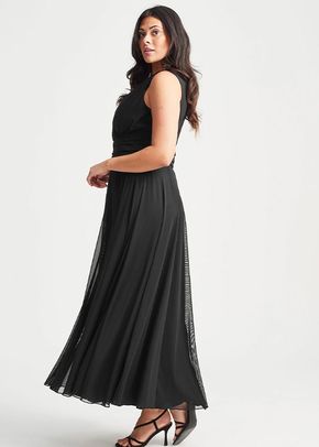Nancy Marilyn Maxi Dress in Black Mesh, Scarlett & Jo