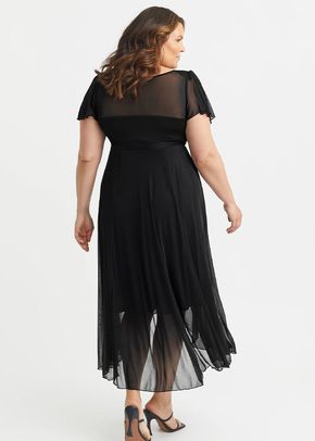Tilly Black Angel Sleeve Sweetheart Dress, Scarlett & Jo