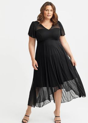 Tilly Black Angel Sleeve Sweetheart Dress, Scarlett & Jo