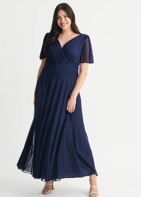 Isabelle Navy Float Sleeve Maxi Dress, Scarlett & Jo